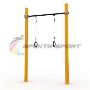 Купить Турник классический для занятий Воркаут с кольцами SP WRK-07 + Rings_76mm в Заозёрном 