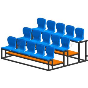 Купить Трибуна мобильная 3 ряда сиденья пластиковые на 15 мест в Заозёрном 